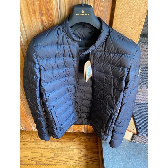 BELSTAFF MOTO COLLECTION Long Way Up Padded Jacket Down Filled Nylon Black - Picture 9 of 11